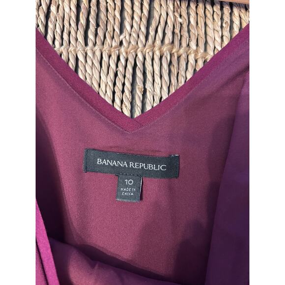 NWOT Banana Republic Burgundy Dress Size 10 - Picture 6 of 6
